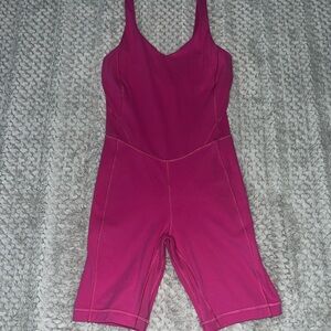 Pink lululemon bodysuit